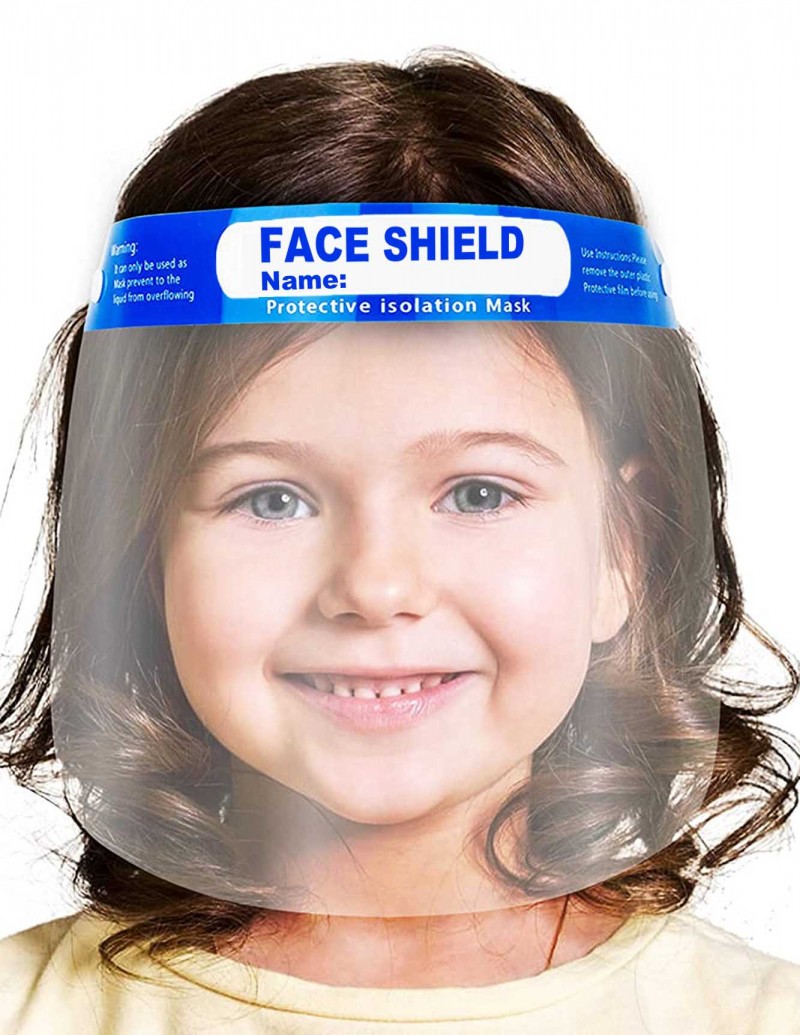 CS-FFS100-Y Kids Anti-Fog Safety Face Shield w/ Elastic Band