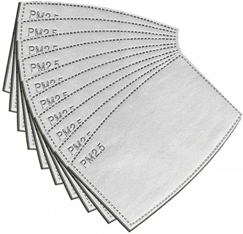3CFM-MBF-100 10 Pieces PM 2.5 Meltblown Replacement Mask Filter