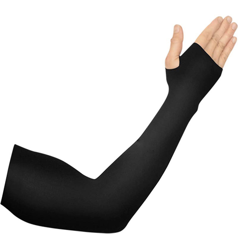 3CSAS-6050 - Ultra Cool Black Protective Arm Sleeve with Thumb Hole