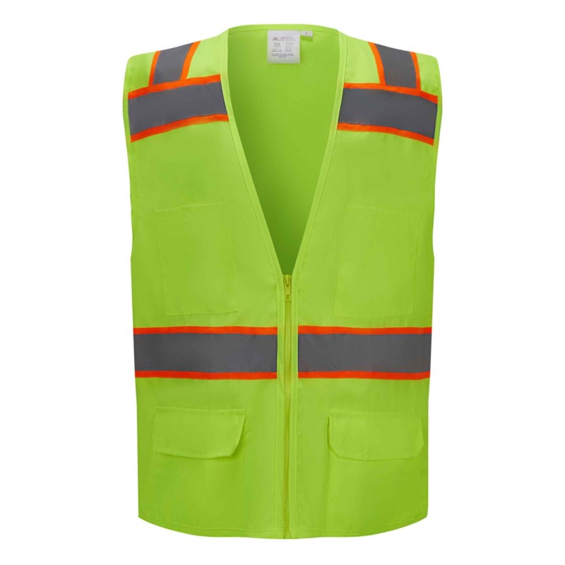 SV5500   ANSI Class 2 Surveyor Safety Vest With "X" Reflective Striping on Back