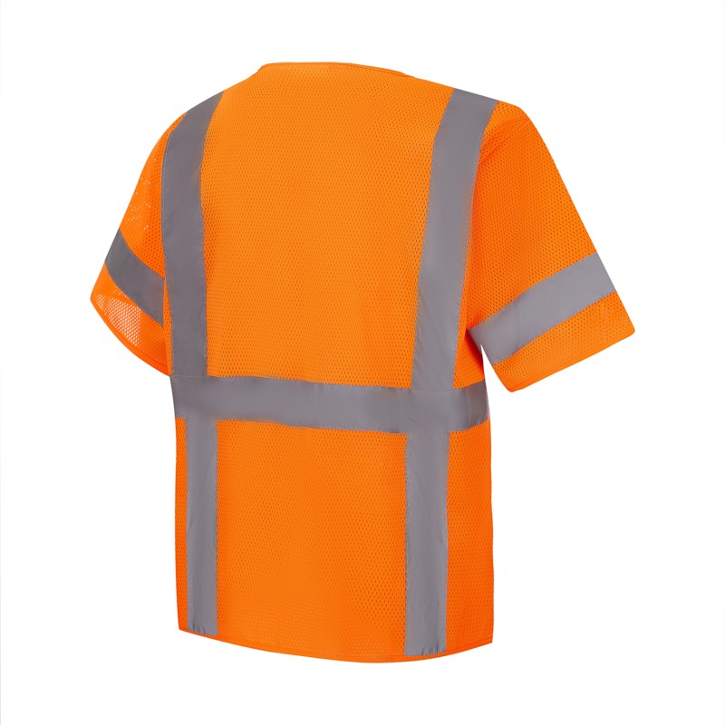 SV5800   ANSI/ISEA 107-2015 Class 3 Safety Vest Meets Class 3 classifications Neon Orange