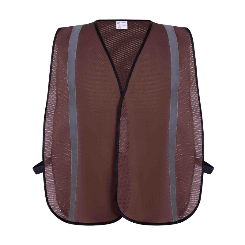 SV9112 Economy Poly Mesh Safety Vest, Non-ANSI Brown