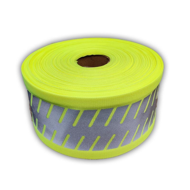 3CSEW-ST-302001 Segmented ANSI Reflective Tape On Safety Green Fabrics