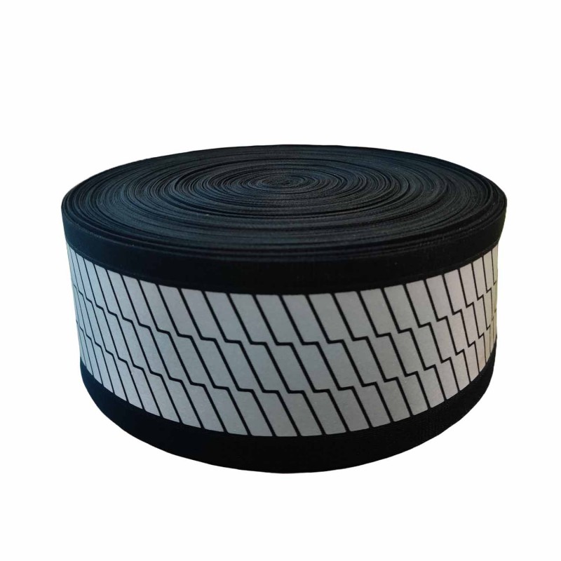 3CSEW-ST-302005 Premium Black Segmented Reflective Safety Sew-On Tape