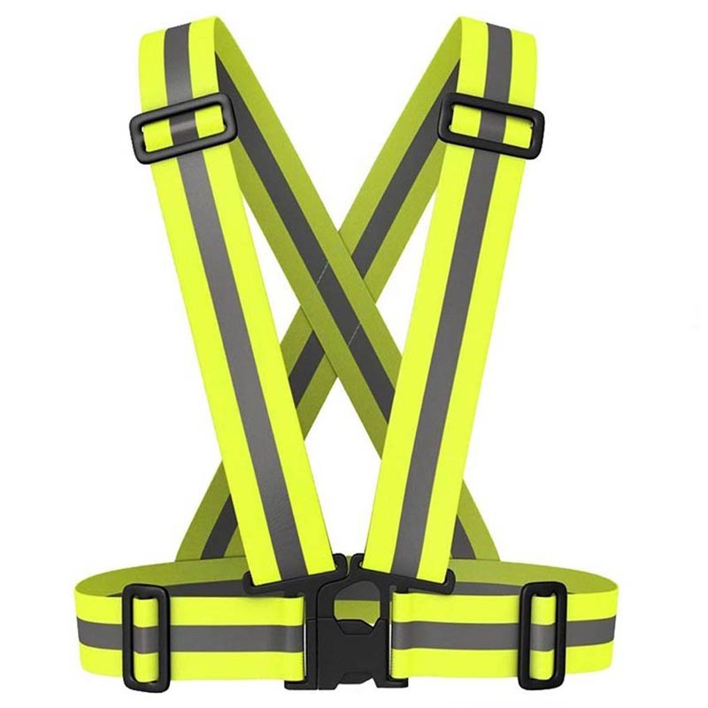 3CSVSP8100 Neon Green Adjustable Safety Suspenders / Harness 