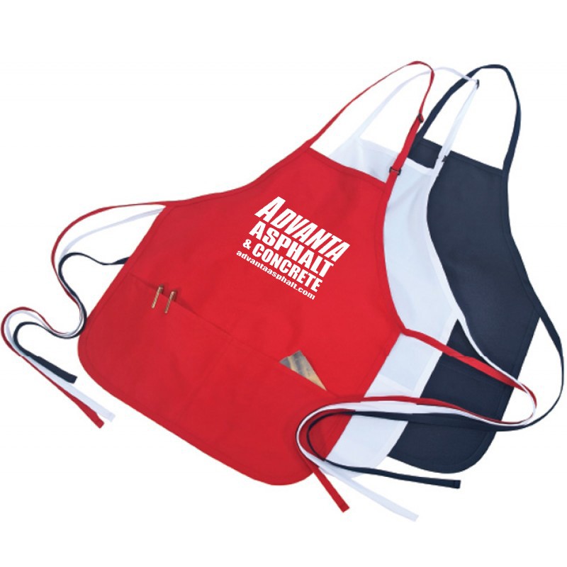 AP7213   2 Pocket Adjustable  Chef apron 