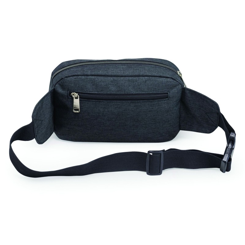 BP1102 - Heathered 3-Zipper Fanny Pack