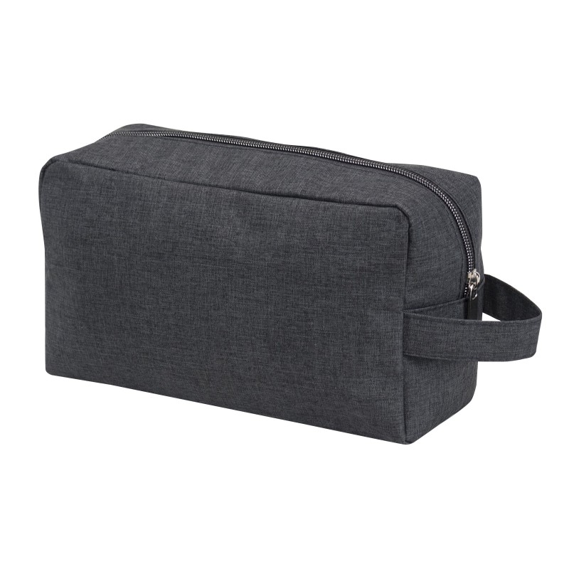 TK1112 - Heathered 2-Zipper Toiletry Bag