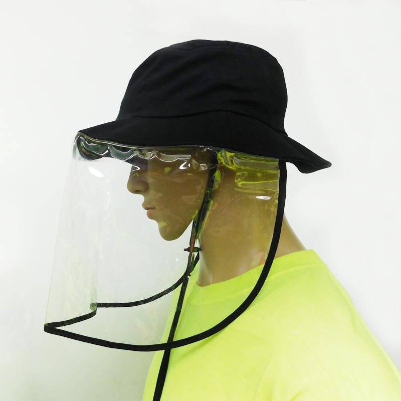 CS-FFS200  Bucket Hat with Face Shield Anti-Droplet Dustproof Hat