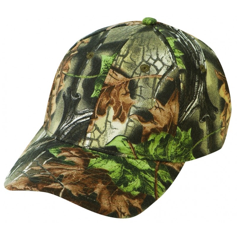 CM27207-Y Low Crown Constructed 6-Panel Camo Cotton Twill Cap-YOUTH