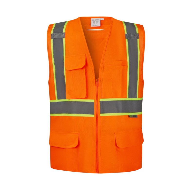 SV4650   Safety Vest Class 2 Compliant with X-Back Neon Orange