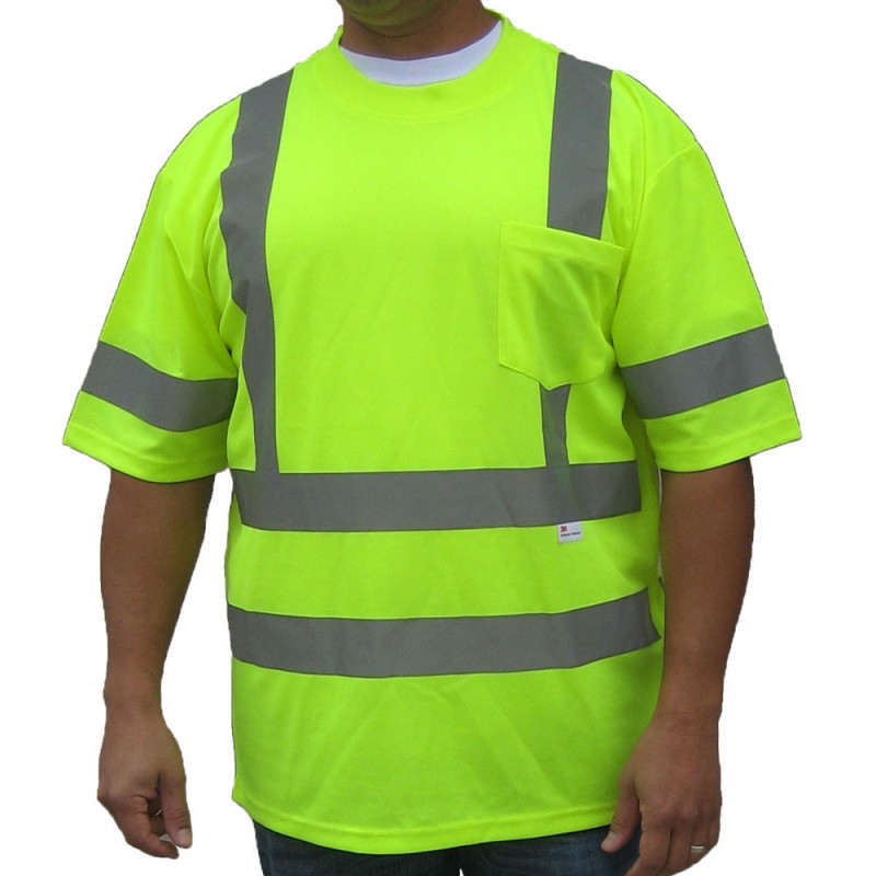 ST3100   ANSI/ISEA Class 3 Safety T-Shirt with 3M Reflective