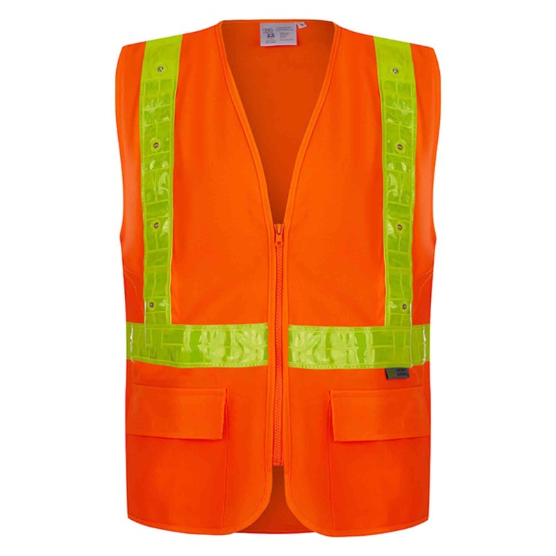 SV-LED-2270   Safety Vest Class 2 Compliant with LED Lights with Reflexite PVC Reflectives