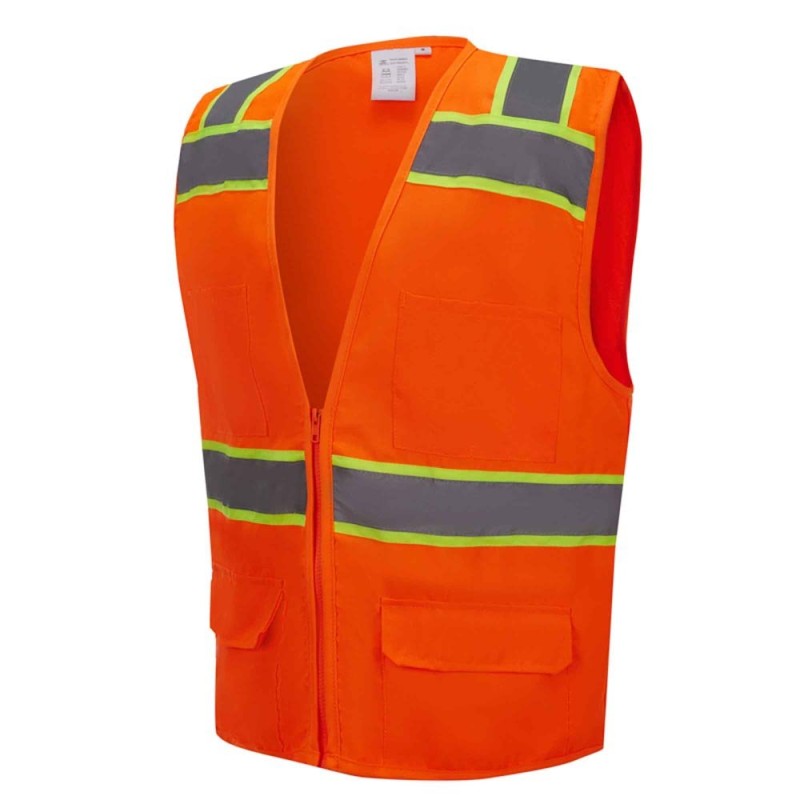 SV6500   ANSI Class 2 Surveyor Safety Vest With "X" Reflective Striping on Back