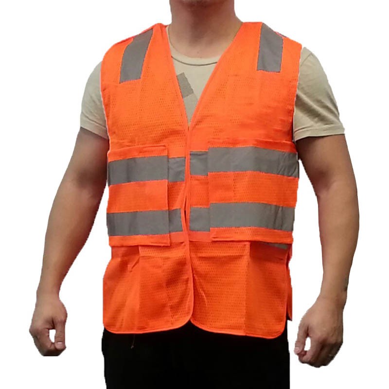 SV8500   ANSI Class 2 Safety Vest " X" Reflective Stripe on Back of Vest