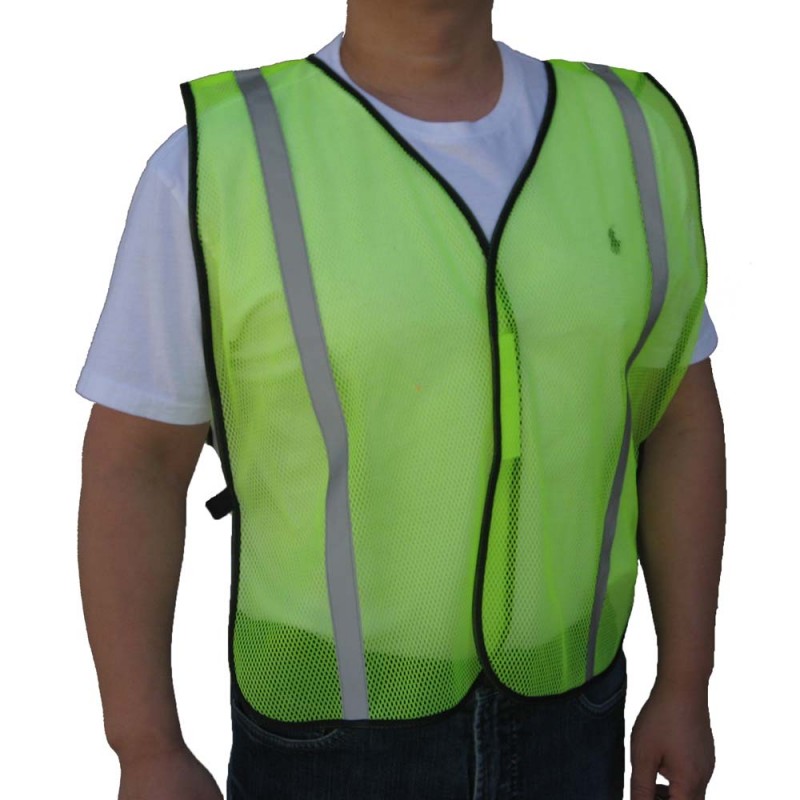 SV9300   Poly Mesh Safety Vest with 1" Wide Grey Reflective