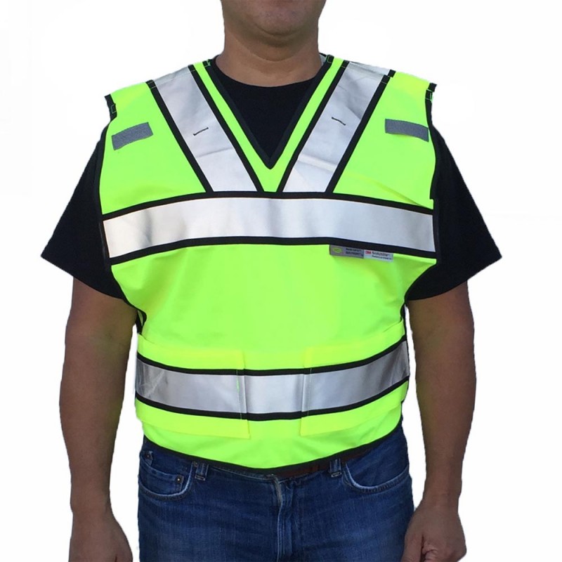 SVP7000   Public Safety Vest Features 3M Scotchlite Reflective Tape