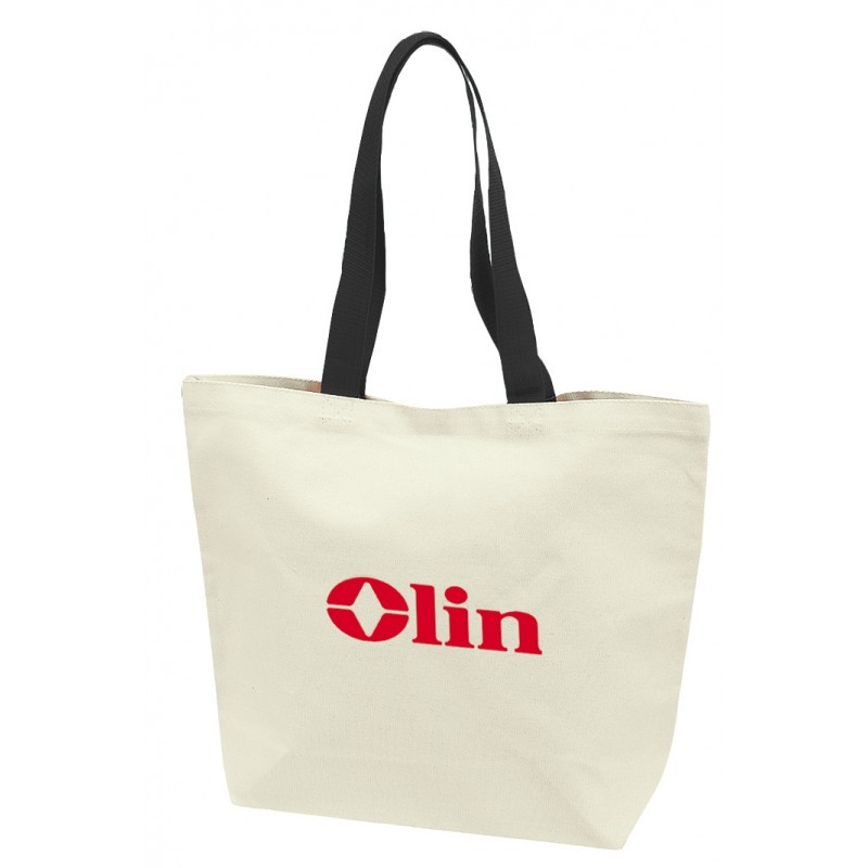 TB158   CANVAS TOTE BAG W/GUSSET & 22" HANDLE