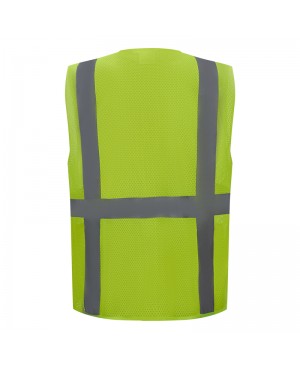 SV1300   ANSI/ISEA Compliant, Class 2 Safety Vest Neon Green/ Yellow 