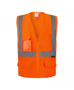 SV4200   ANSI/ISEA Safety Vest Class 2 Compliant Neon Orange