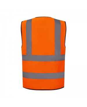 SV1210   ANSI/ISEA Class 2 Economy Safety Vest Neon Orange