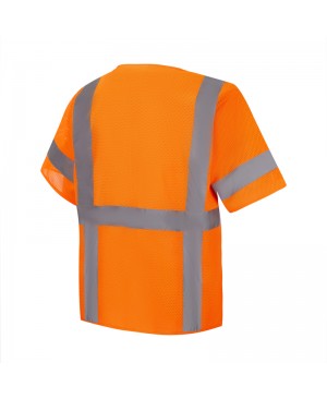SV5800   ANSI/ISEA 107-2015 Class 3 Safety Vest Meets Class 3 classifications Neon Orange