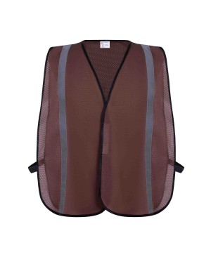 SV9112 Economy Poly Mesh Safety Vest, Non-ANSI Brown