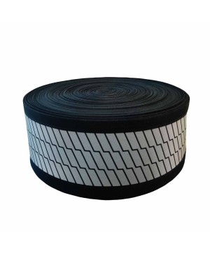 3CSEW-ST-302005 Premium Black Segmented Reflective Safety Sew-On Tape
