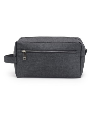 TK1112 - Heathered 2-Zipper Toiletry Bag
