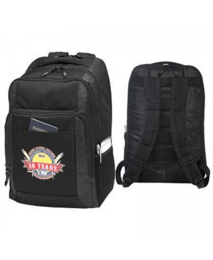 BP2032   Multi Zipper Deluxe Computer BackPack 