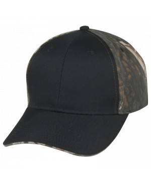 CM29206   Solid Front Camo Cap 