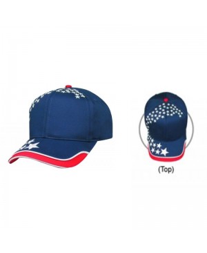 CTC Star Cap   6-Panel Constructed Red White Blue Patriot Cap