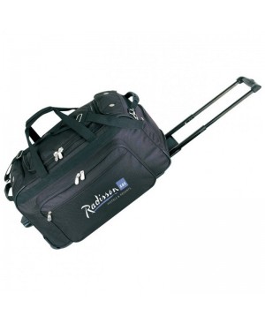 DB6033   2 zipper Rolling Traveler Duffel Bag 