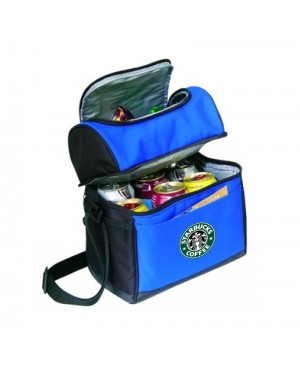 LB4034   Cooler Lunch Bag Combo with Leather like Bottom