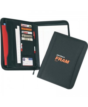 PF1073   Classic Saleman Zippered Padfolio