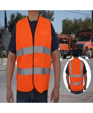 SV1200   ANSI/ISEA Class 2 Economy Safety Vest Neon Orange