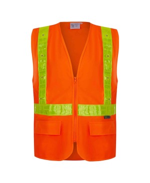 SV-LED-2270   Safety Vest Class 2 Compliant with LED Lights with Reflexite PVC Reflectives