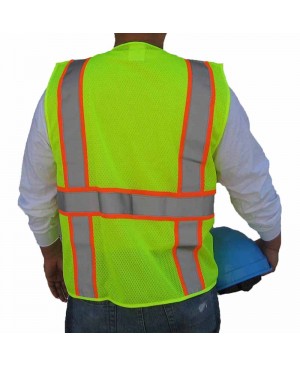 SV2300   ANSI/ISEA Class 2 Compliant Neon Green/Yellow with Orange Contrast