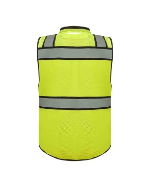 SV3500 - Premium ANSI Class 2 Surveyor's Vest w/ Padded Collar, Tablet Pocket & Can Holder