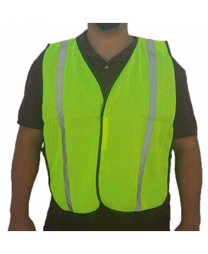 SV9100   Poly Mesh Safety Vest Neon Green/ Yellow 