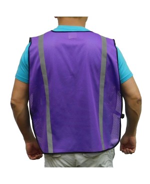 SV9190 Economy Poly Mesh Safety Vest, Non-ANSI Purple