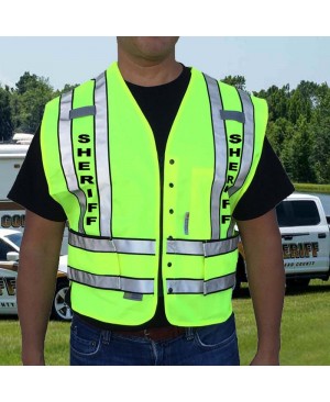 SVP5000   Public Safety Vest Features 3M Scotchlite Reflective Tape