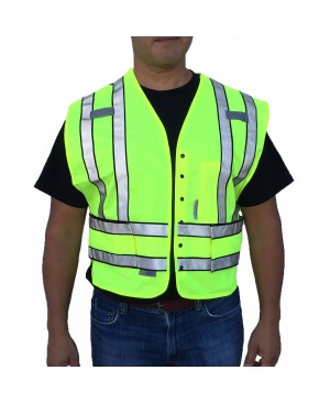 SVP5000   Public Safety Vest Features 3M Scotchlite Reflective Tape