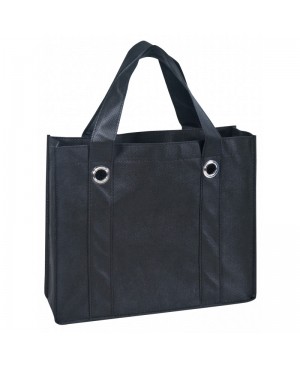 TB118   NON-WOVEN ALL PURPOSE TOTE BAG W/ FABRIC COVERED BOTTOM