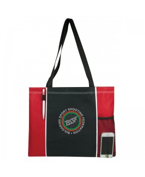 TB200   Deluxe 2-Tone Poly Tote Bag