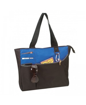 TB209   Poly tote bag with zipper