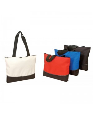 TB212   Poly tote bag with zipper