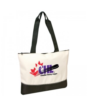 TB212   Poly tote bag with zipper