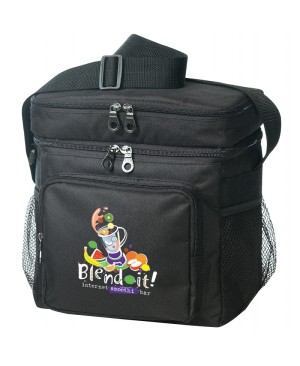 LB4062   Camper's Lunch Cooler Bag has 2 separate compartments