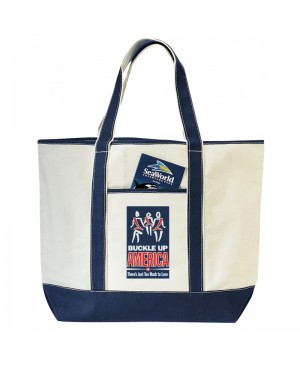 TB167   DELUXE CANVAS TOTE BAG W/ 22" HANDLE